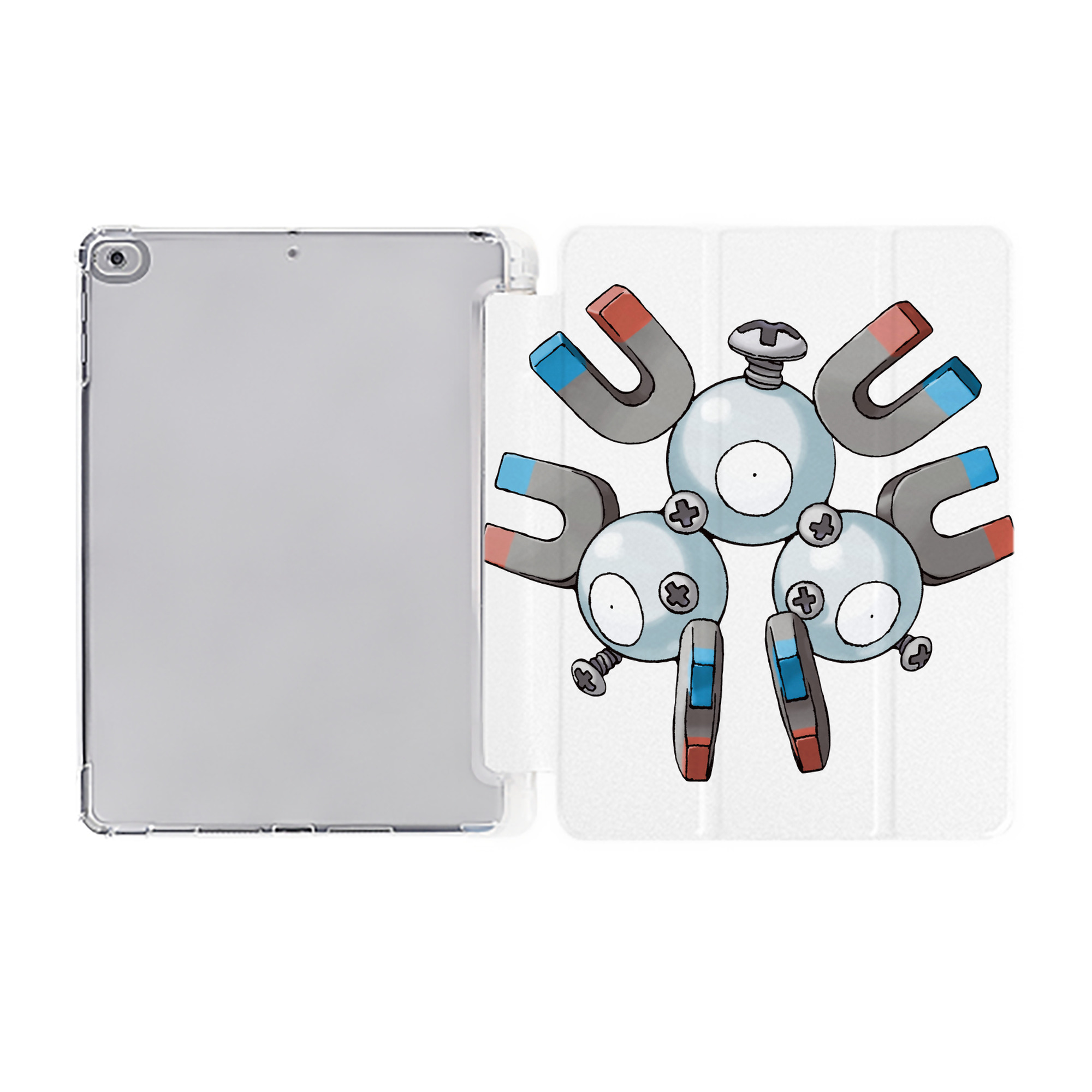 （画像用） ポケットモンスター Pokémon IPad ケース ペン収納付き 三つ折りスタンド PUレザー×シリコン 対応機種9.5/10.5/10.9インチ